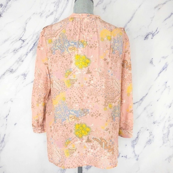 Zadig & Voltaire | Tygg Print Glam Long Sleeve Blouse | Sz M - Picture 3 of 9